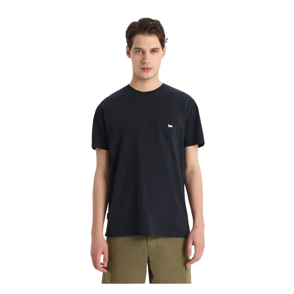 T-shirt Woolrich Pocket Blu