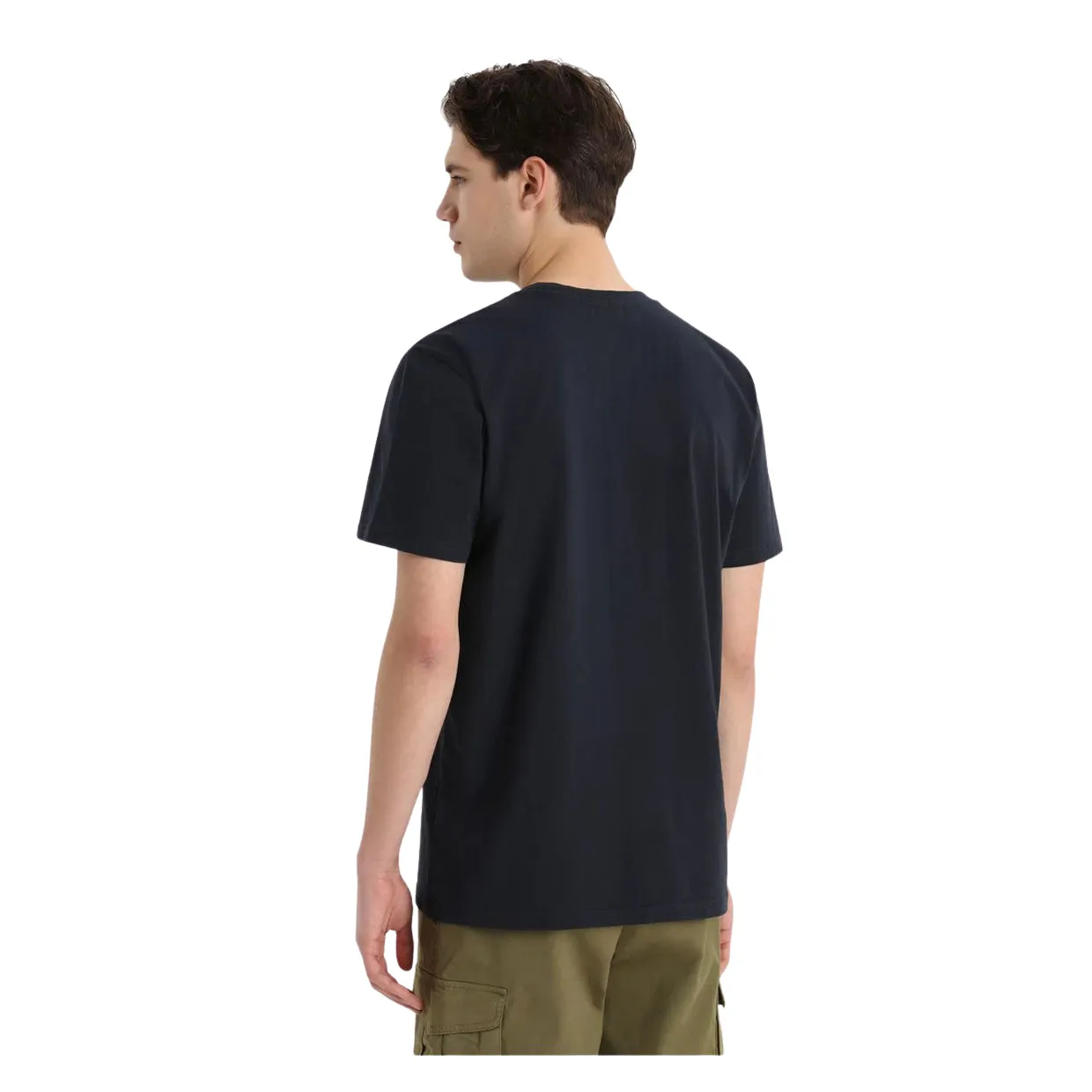 T-shirt Woolrich Pocket Blu