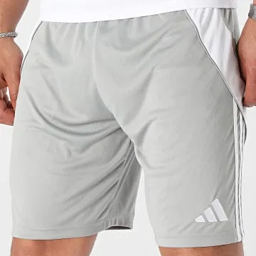 TIRO24 IS1408 Pantaloncini da jogging a bande bianche e grigie