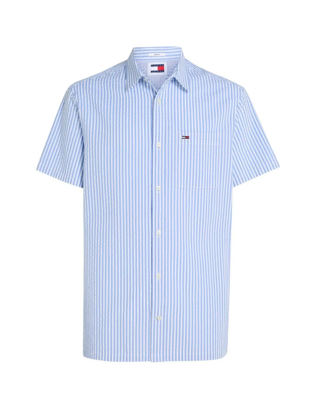 TOMMY JEANS CAMICIA M.C. UOMO REG STRIPE SEERS