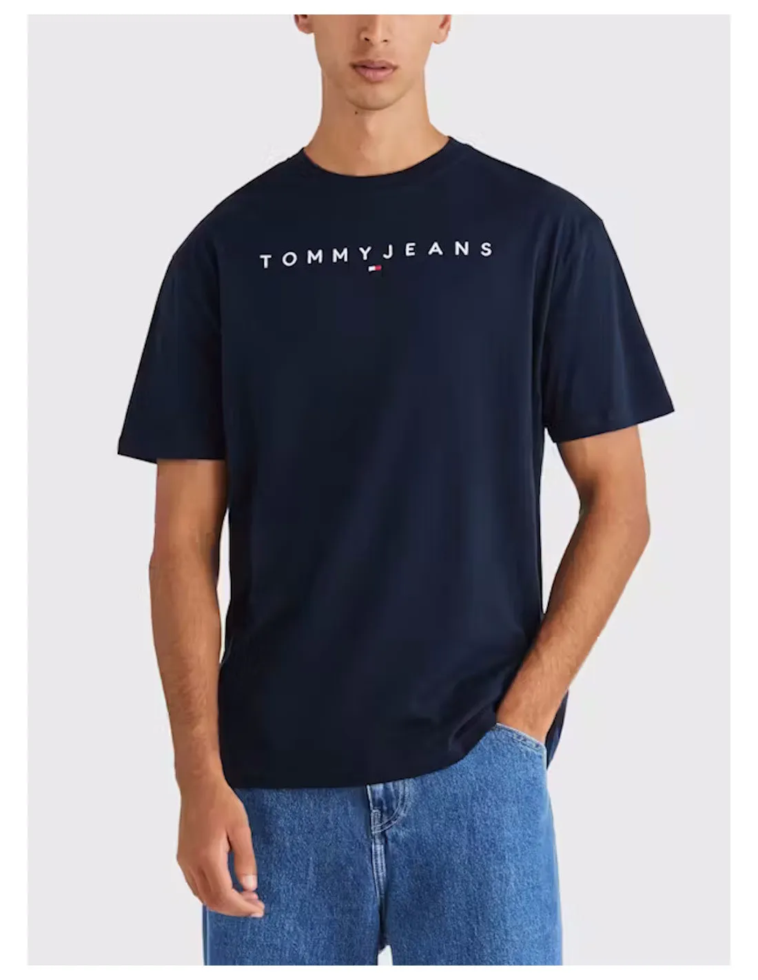 TOMMY JEANS T-SHIRT UOMO REG LINEAR LOGO