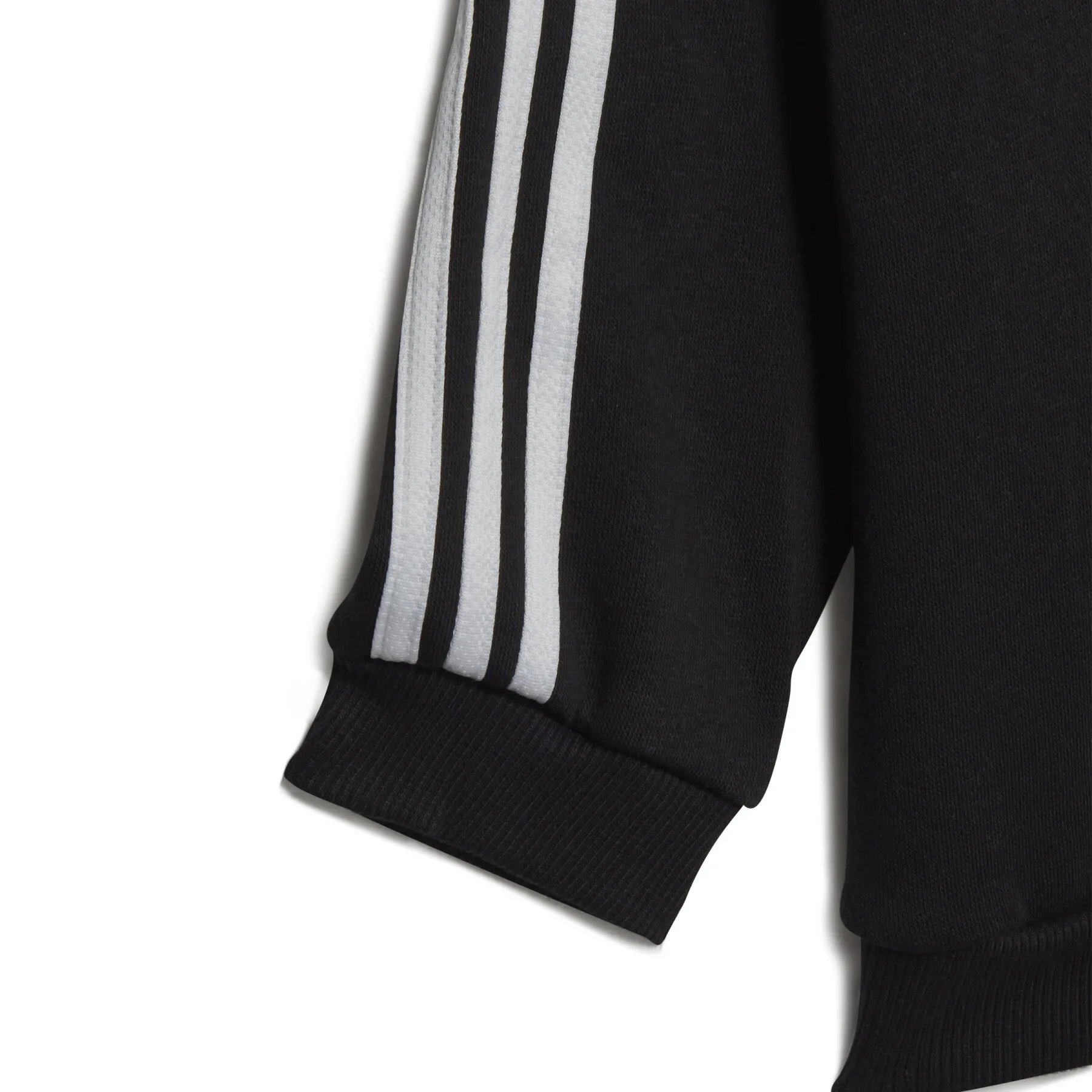 Tuta da ginnastica bambino con cappuccio e zip integrale adidas 3-Stripes Fleece