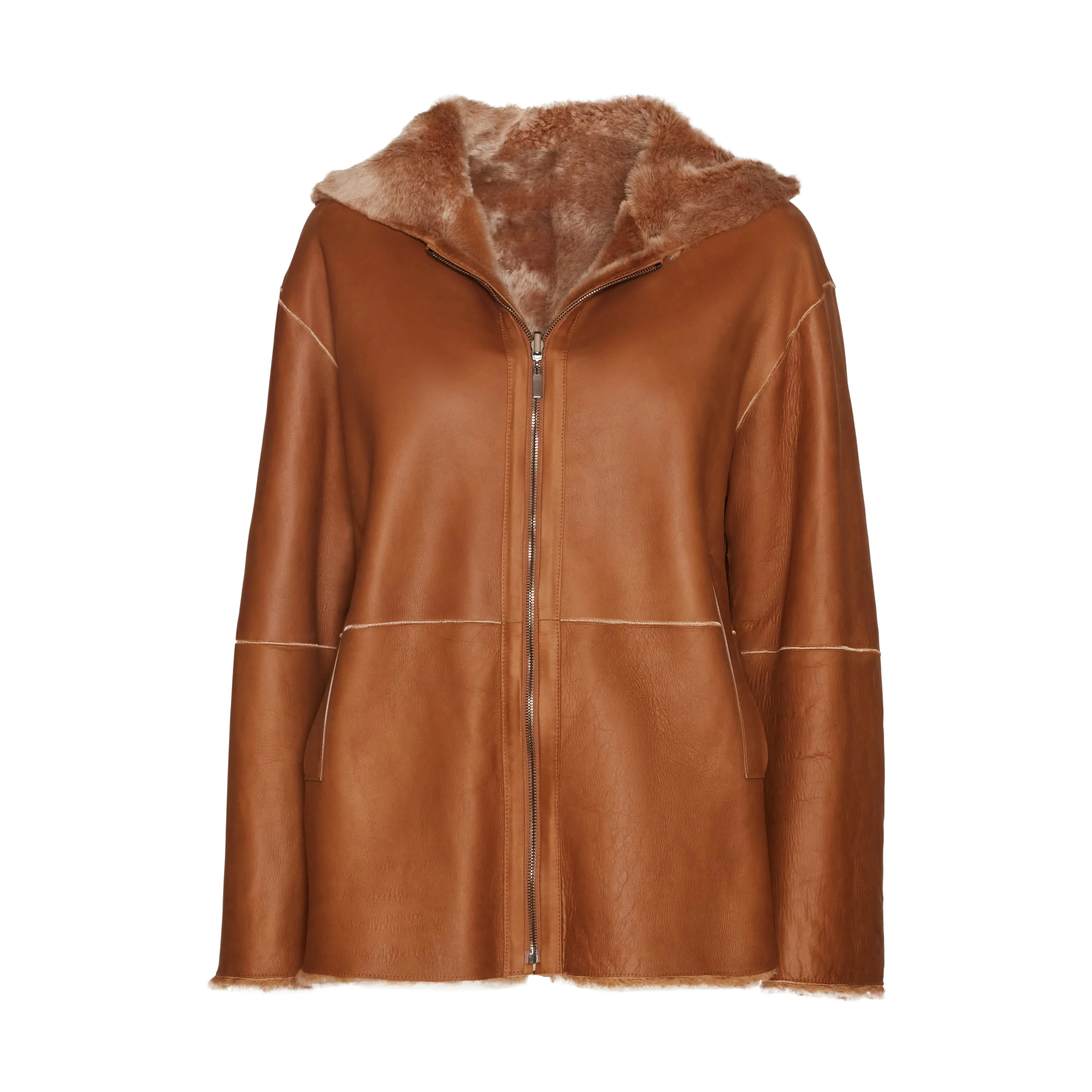 Women's reversible shearling jacket 